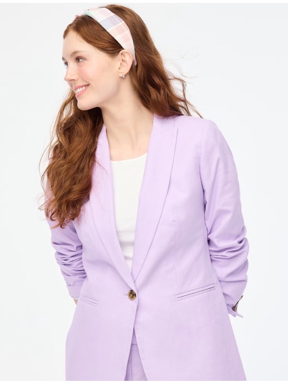 J. Crew Lilac Single-Button Blazer NWT